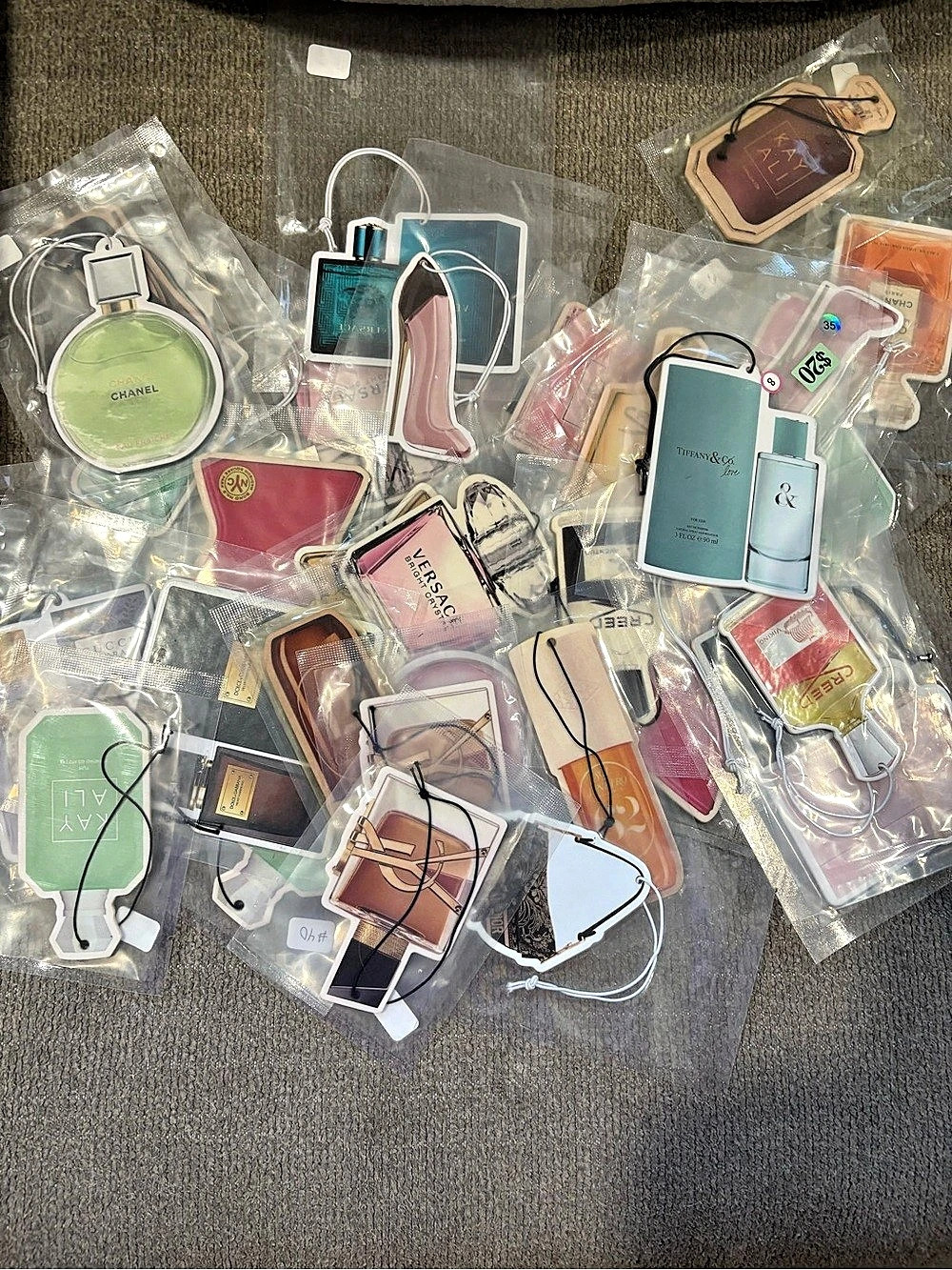 Assorted luxury perfume air fresheners- brand new - price is for ONE air freshen